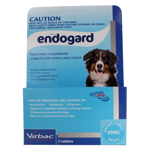 Endogard For Extra Large Dogs 44 Lbs (35 Kg) 1 Tablet