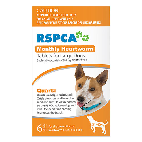 heartworm tablets for large dogs